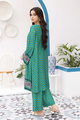 2-Pc Digital Printed Khadder Shirt With Digital Printed Viscose Qlot Trouser CPM22-113